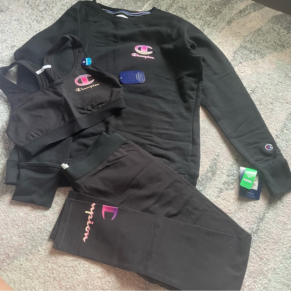 Champion Black Athletic Apparel